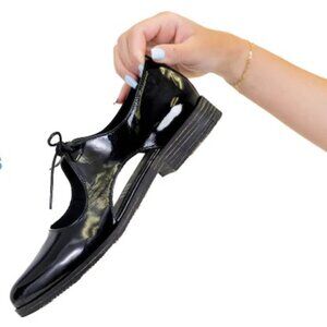 Django and Juliette Cut Out Mary Jane Patent Leather Shoes